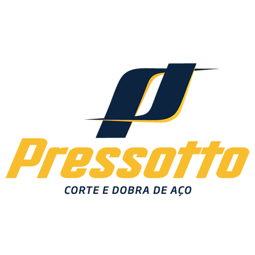 Logotipo oficial Pressotto Corte e Dobra de Aço